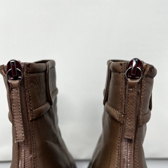 L.A.M.B. Tan Platform High Heel Ankle Boots US 7.5 - Picture 3 of 12